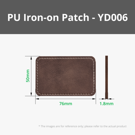 PU Iron-on Patch - Rustic to Gold (10pcs) for Laser Engraving [B-YD006]