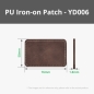 PU Iron-on Patch - Rustic to Gold (10pcs) for Laser Engraving [B-YD006]