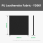 Pebbled PU Leatherette Fabric Black (5pcs) for Laser Cutting & Engraving, Blade Cutting [B-YD001]