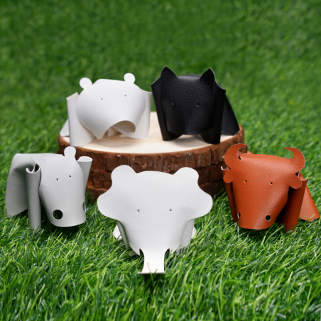 Pebbled PU Leatherette Fabric White (5pcs) for Laser Cutting & Engraving, Blade Cutting [B-YD002]