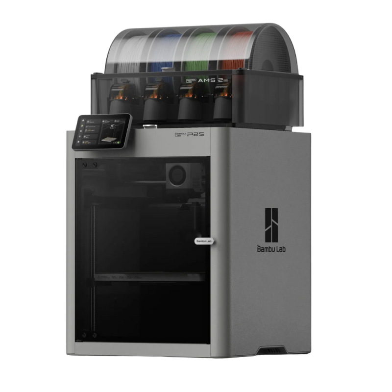 Bambu Lab P2S Combo 3D Printer with AMS 2 Pro & Filament Buffer – 256 × 256 × 256 MM