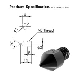 Marvle3D Generic 1.75mm M6 Nozzle in 7 sizes