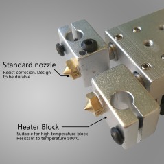 Marvle 3D Generic V6 Dual Extrusion/Dual Head Extruder HotEnd (0.4mm/1.75mm)