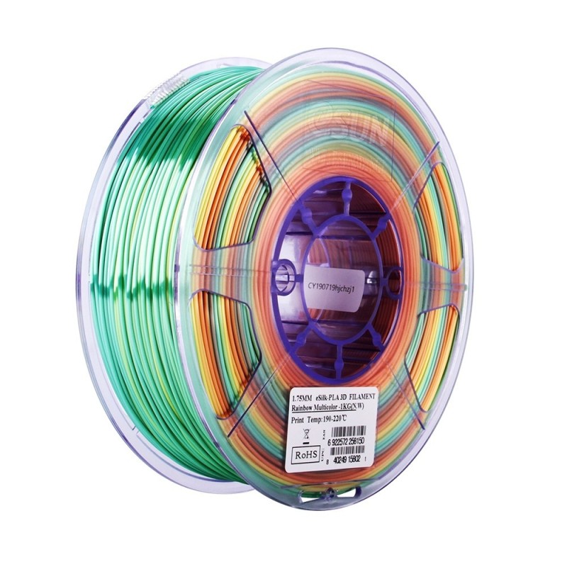 Esun Silk-PLA Rainbow 1.75mm Filament 1kg