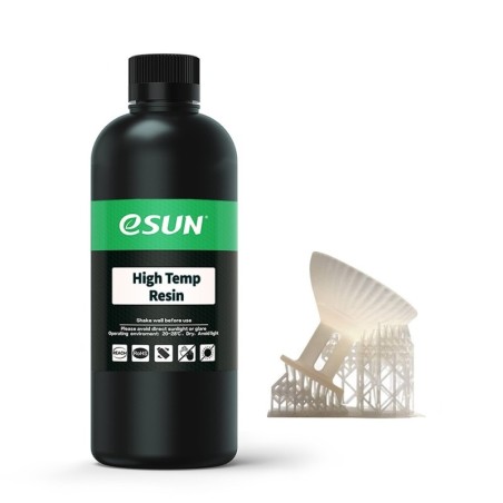 eSUN High Temperature Resin for LCD/DLP 3D Printing, Transparent,0.5kg