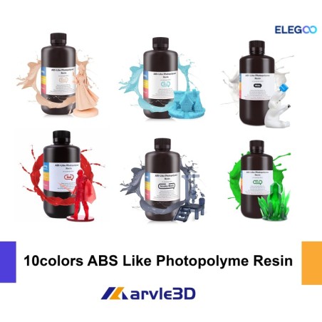 ELEGOO 1000G/BOTTLE Muti-colors ABS-like LCD UV-CURING PHOTOPOLYMER RAPID RESIN FOR 3D PRINTERS