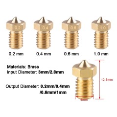 Marvle3D- generic 3mm/2.8mm filament nozzles