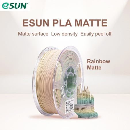 Esun ePLA-Matte Rainbow 3D Printer Filament 1.75mm 1KG