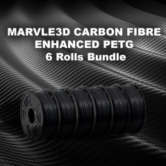 MARVLE3D 6 ROLLS CARBON FIBRE ENHANCED PETG FILAMENT