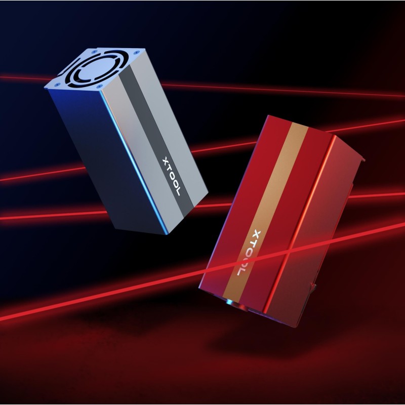 xTool 1064nm Infrared Laser Module - Infrared laser module for plastic and all-metal engraving (RED)