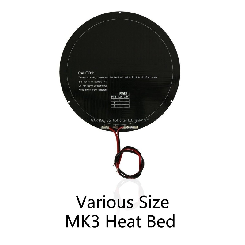 Wire Welded Delta Circular Rostock MK3 Heat Bed
