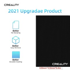 Creality CR10S 3D Printer Upgraded Tempered Glass Build Plate - 310mm×310×4mm