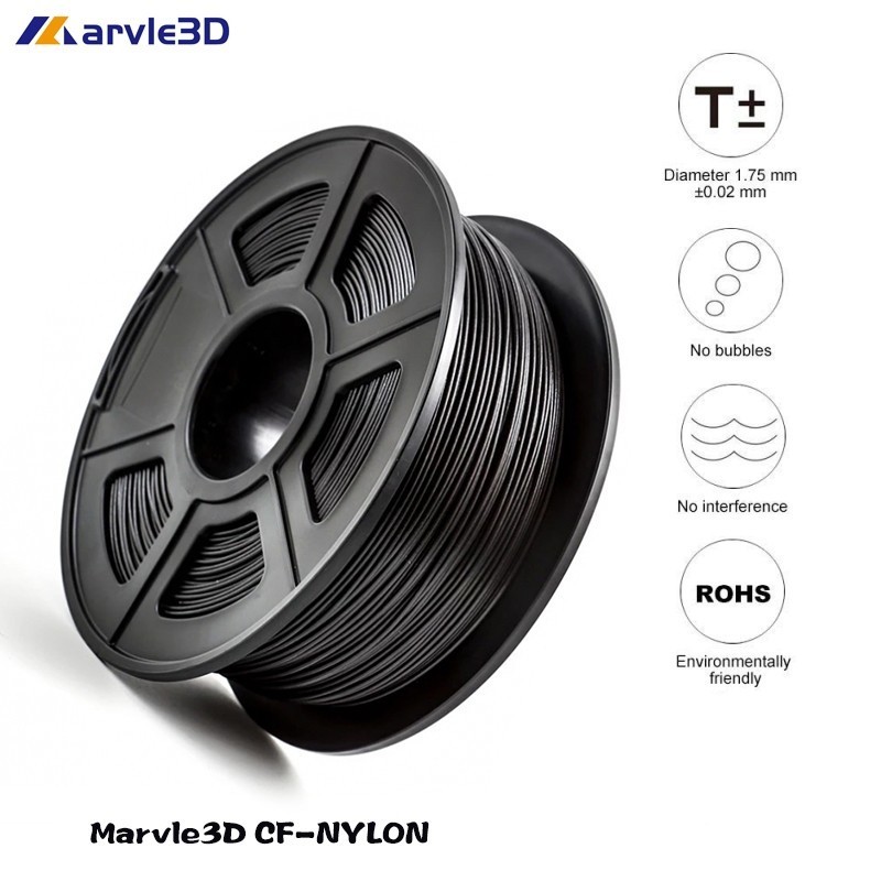 Marvle3D Carbon Fiber enhanced PA6-Nylon 1.75mm Filament (CF-PA)
