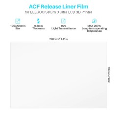 ELEGOO ACF Film for Saturn 3 Ultra  (1 Pc / 5 Pcs)