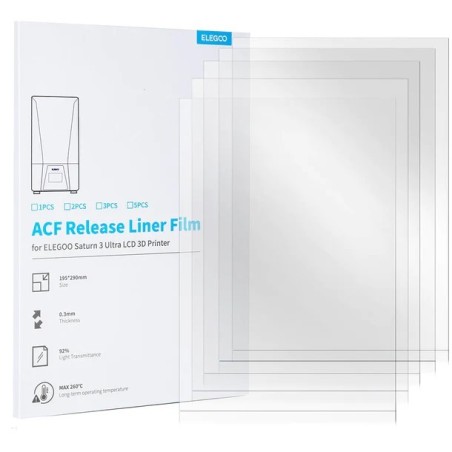 ELEGOO ACF Film for Saturn 3 Ultra  (1 Pc / 5 Pcs)
