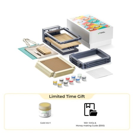 xTool Screen Printer kit: 1st Screen Printing Solution with Laser