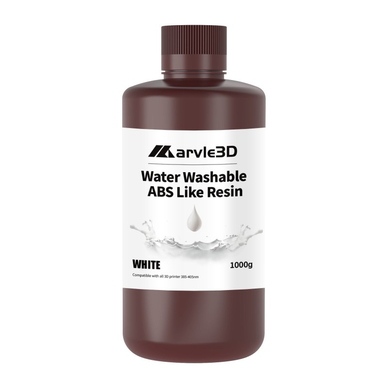 Marvle3D  Water Washable ABS-like Resin 1kg (Solid Black, White and Grey)
