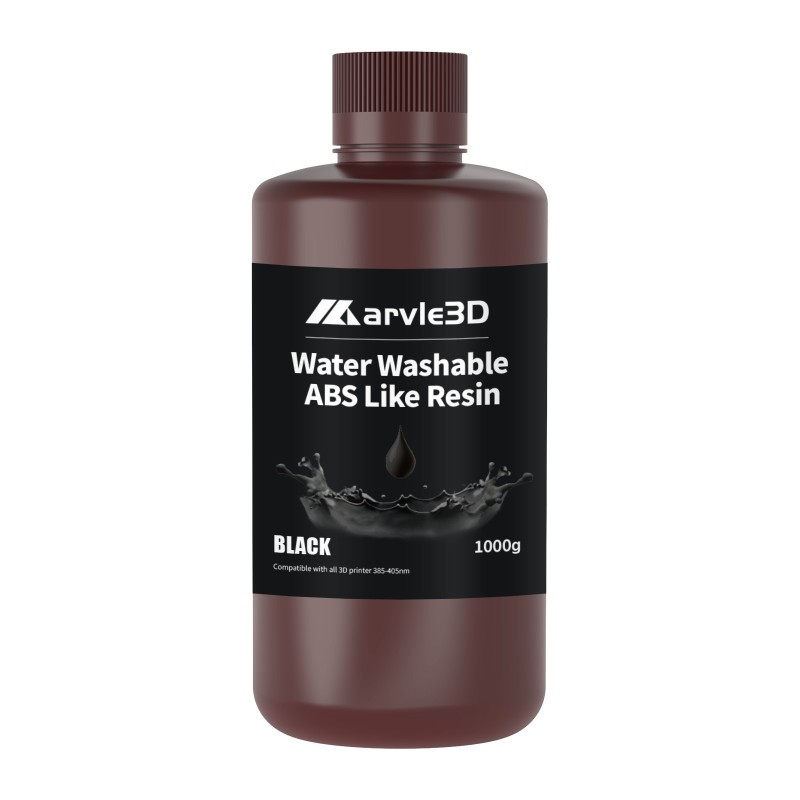 Marvle3D  Water Washable ABS-like Resin 1kg (Solid Black, White and Grey)
