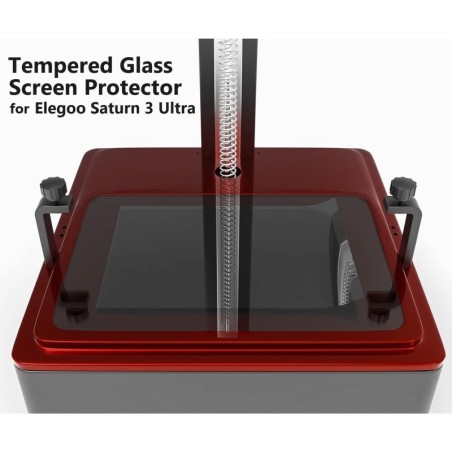TEMPERED GLASS SCREEN PROTECTOR FOR ELEGOO SATURN 3 ULTRA 3D PRINTER